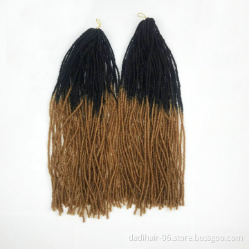 synthetic Dreadlocks Hair Extensions 18inch Handmade Goddess Locs thin Crochet Braids Locks Extensions 60 strands 90g